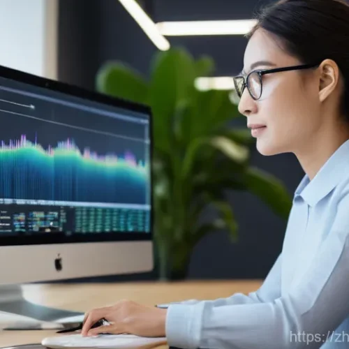 Home 23 번역사 자격증 시험 관련 최신 정보 - **Prompt:** A focused and competent female translator in her late 30s is working at a modern, minima...