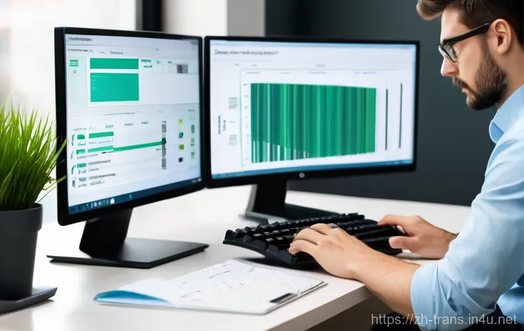 번역사 업무에서 자주 사용하는 툴 - **Prompt 1: Empowered Translator with CAT Tool**
    A professional, focused translator, a young adu...